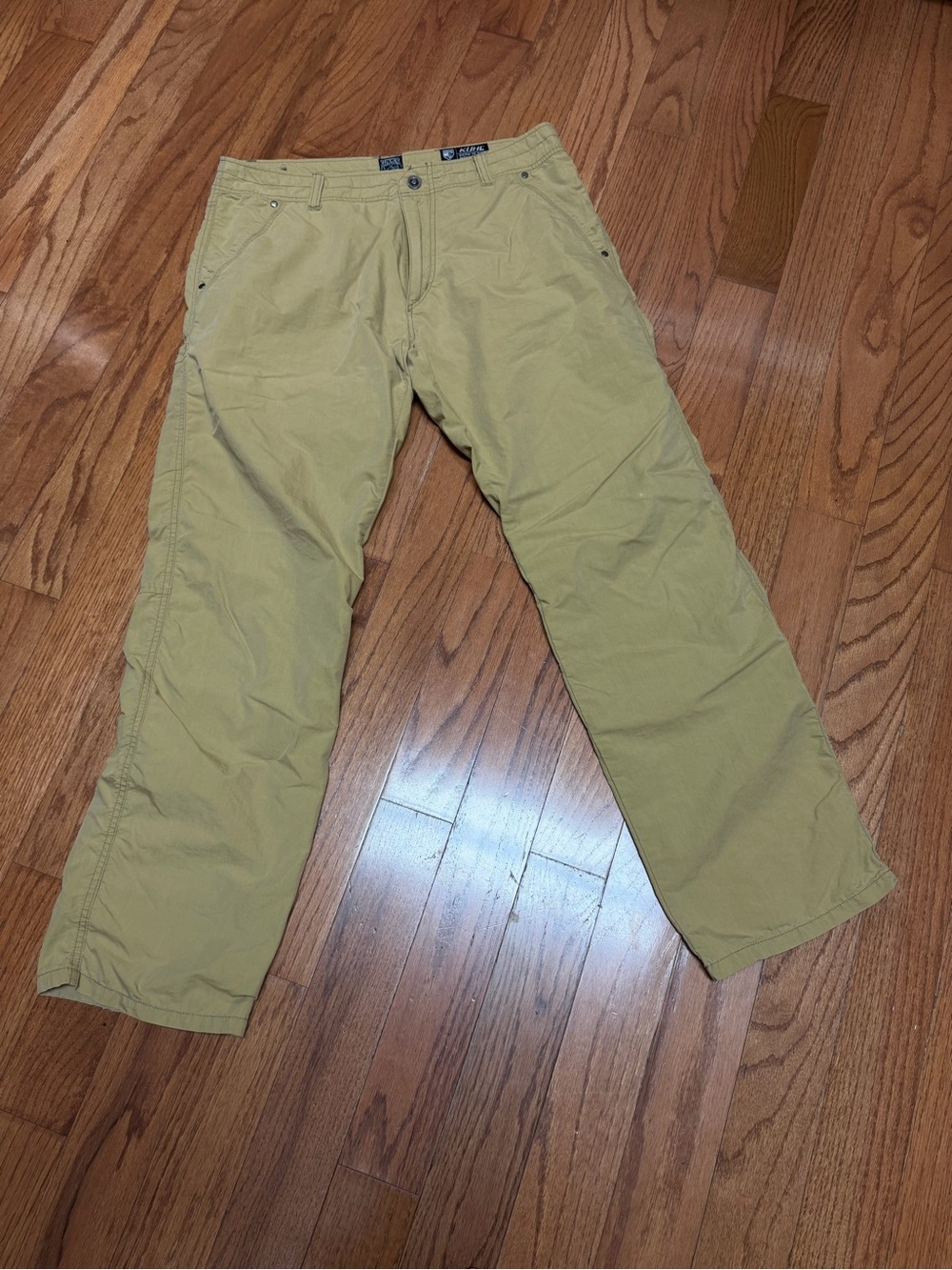 Kuhl Born in the Mountains Men's Casual Khaki Nylon Pants Size 36x32 RN108846